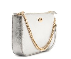 Bolsa Tiracolo Pequena Corrente Prata