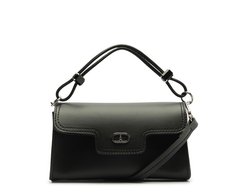 Bolsa Tiracolo Média Pedraria Preta