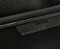 Bolsa Tiracolo Média Franjas Preta