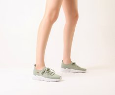 Tênis Sporty Malha Knit Verde