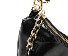 Bolsa Tiracolo Média Pingente Preta
