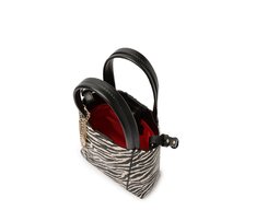 Bolsa Tote Média Madri Chaveiro Animal Print Zebra