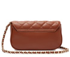 Bolsa Tiracolo Média Metalassê Estruturada Marrom