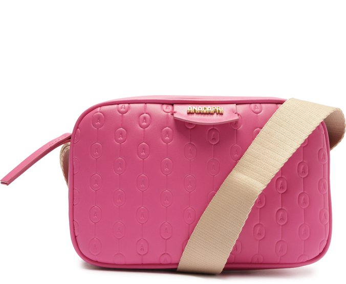 Bolsa Tiracolo Média Estampa Anacapri Rosa