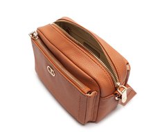 Bolsa Tiracolo Média Floater Gorgurão Marrom