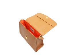 Bolsa Tiracolo Média Corrente Acrílica Onça Marrom