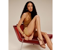 Sandália Tira Chicote Marrom