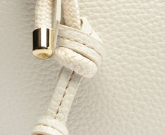 Bolsa Tiracolo Pequena Cordão Entrelaçado Branca