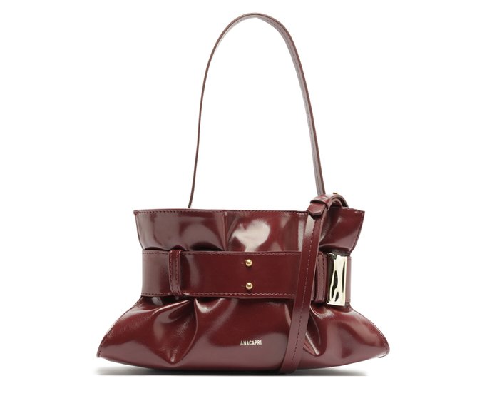 Bolsa Tiracolo Grande Belted Vermelha