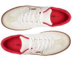 Tênis Versátil Urbano Branco e Vermelho