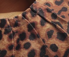 Sapatilha Stretch Laço Animal Print
