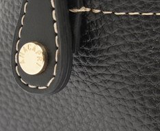 Bolsa Tote Média Costura Preta