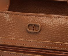 Bolsa Tote Média Bolso Frontal Barbicacho Marrom