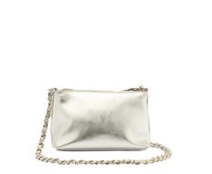 Bolsa Tiracolo Pequena Corrente Prata