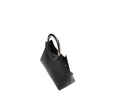 Bolsa Tiracolo Pequena Alça Metal Preta
