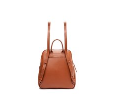 Mochila Média Zíper Básica Marrom