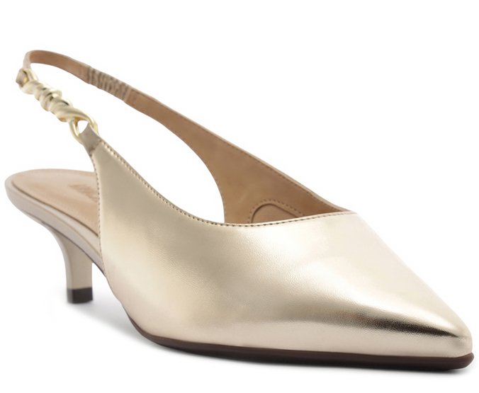 Sandália Scarpin Dourada