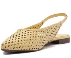 Sapatilha Slingback Vazada Amarela