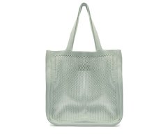 Bolsa Shopping Grande Knit Natural Verde