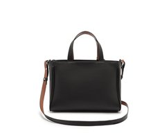Bolsa Tote Média Com Porta-Cartão Preta