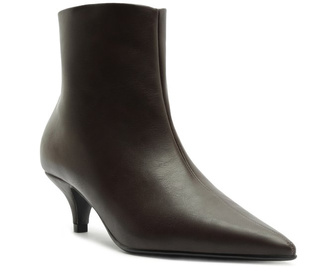 Bota Salto Fino Marrom