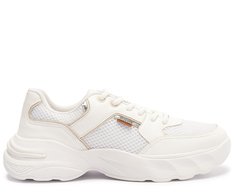 Tênis Chunky Branco Detalhe Bege