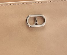 Bolsa Tiracolo Pequena Alça Strass Bege