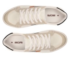 Tênis Faixa Lateral Branco e Preto
