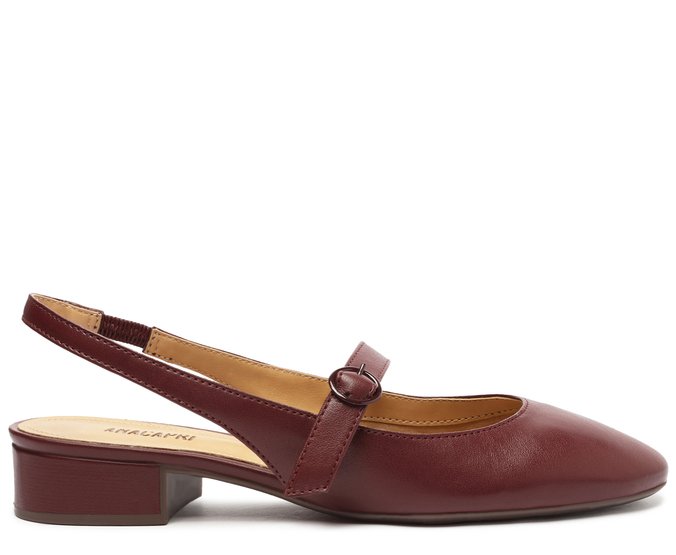 Sapatilha Salto Bloco Chanel Classy Roxa