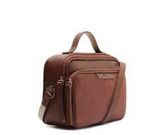 Bolsa Tiracolo Média Franjas Marrom