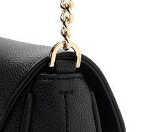 Bolsa Tiracolo Pequena Minimalista Preta