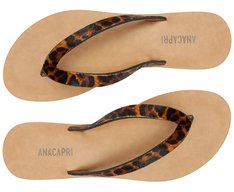 Rasteira Savage Couro Animal Print