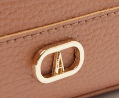 Bolsa Tiracolo Pequena Floater Corrente Marrom