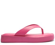 Sandália de Dedo Flatform Rosa Pink
