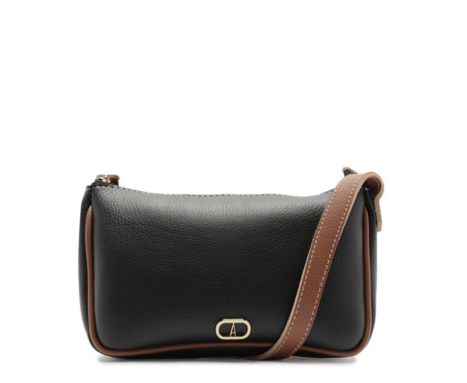 Bolsa Tiracolo Pequena Cápsula Preta