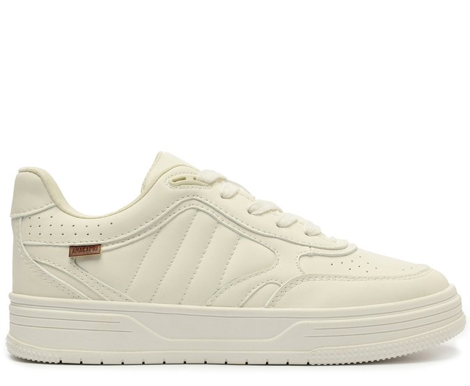 エクリュ23 Tênis Youth Recortes Branco | Anacapri
