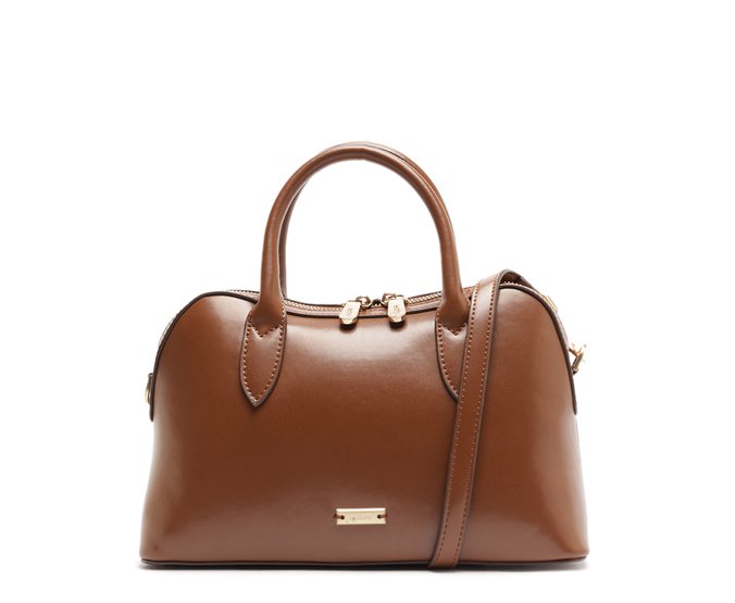 Bolsa Tote Média Sachel Marrom