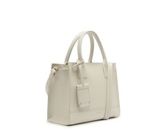 Bolsa Tote Média Pespontos Branca