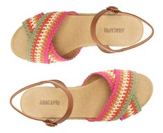 Sandália Plataforma Multicolorida Tressê