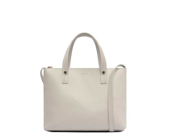 Bolsa Tote Média Monocolor Branca