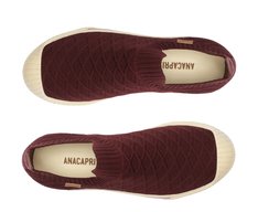 Tênis Slip On Knit Texturizado Roxo