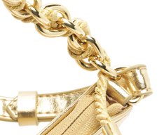 Bolsa Tiracolo Pequena Corrente Cordão Dourada