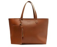 Bolsa Shopping Marrom Pouch Grande