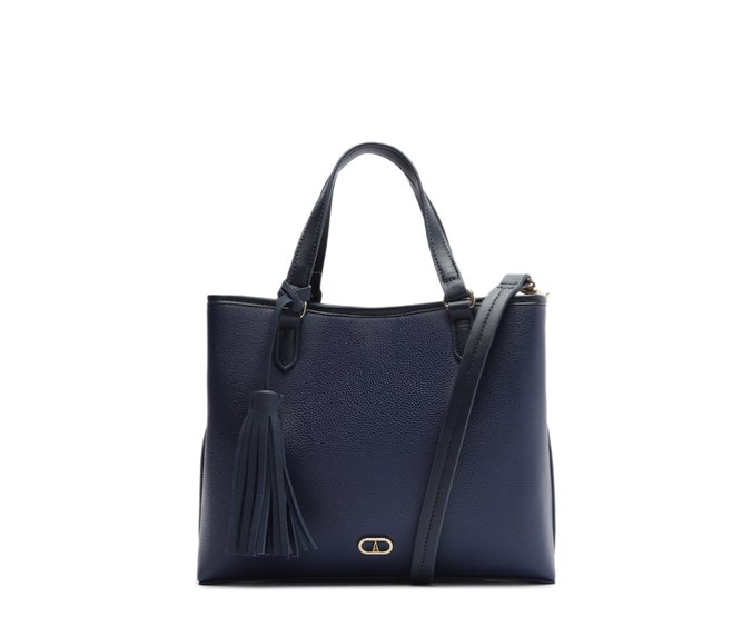 Bolsa Tote Média Barbicacho Azul