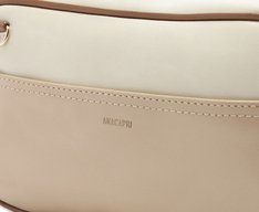 Bolsa Tiracolo Média Lisa Bege