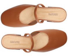 Mule Basic Salto Bloco Marrom
