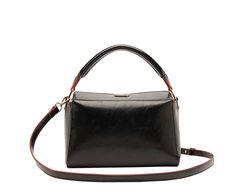 Bolsa Tiracolo Média Quadrada Preta