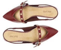 Sapatilha Slingback Tira Única Fivela Roxa