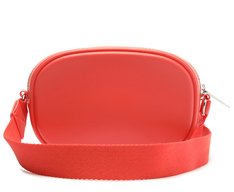 Crossbody Laranja Coral PVC Média