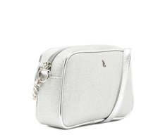 Bolsa Tiracolo Pequena Prata Glam